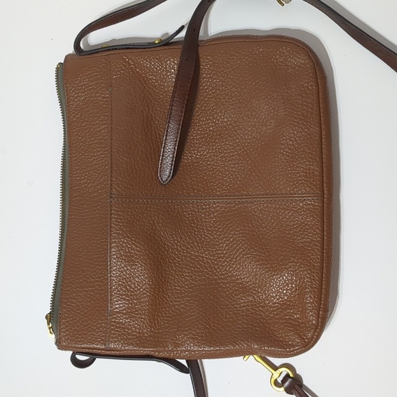 Fossil leather crossbody grey, white and pink - Picture 2 of 10